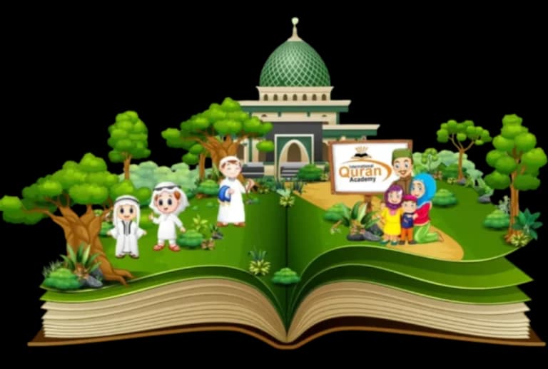 Students learning Quran online